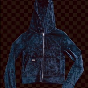 Adult Small Tiger Friday Black Velour Hoodie